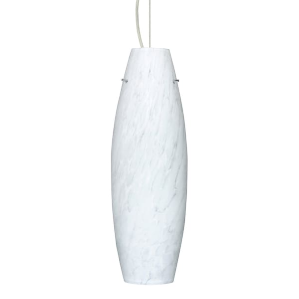 Besa Lighting Suzi 18 Cord Pendant, Carrera, Satin Nickel Finish, 1x11W LED 1KX-412719-LED-SN - main